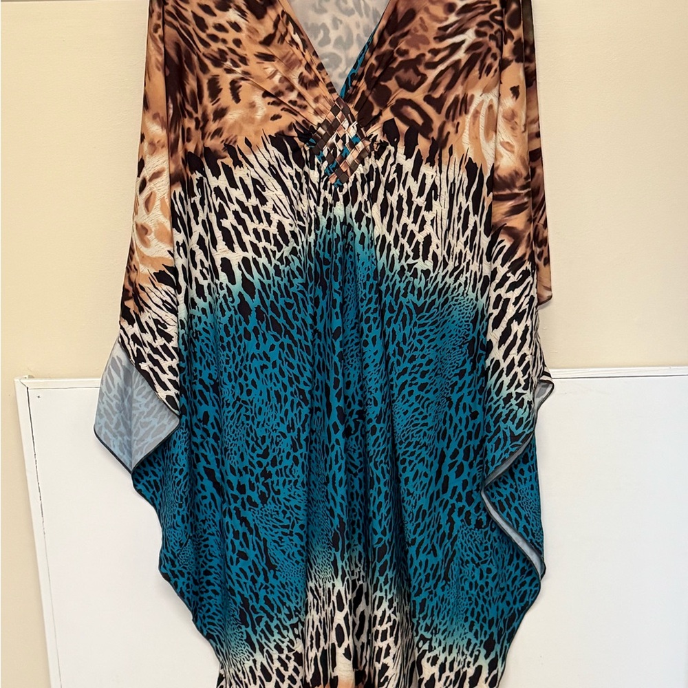 Animal Print  floor sweeping moomoo/dress